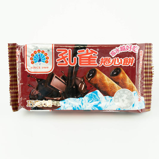 孔雀捲心餅-巧克力 Peacock Wafer Rolls - Chocolate