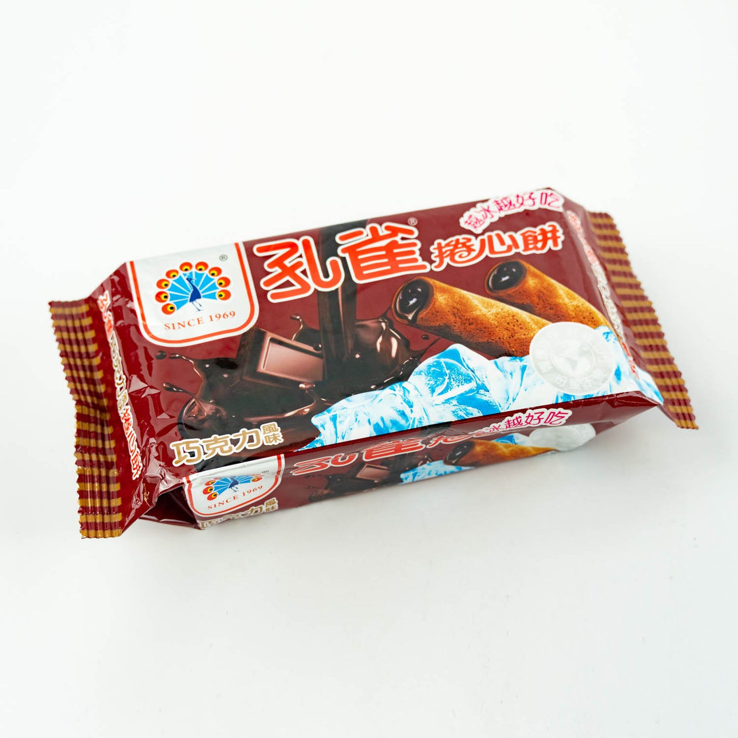 孔雀捲心餅-巧克力 Peacock Wafer Rolls - Chocolate