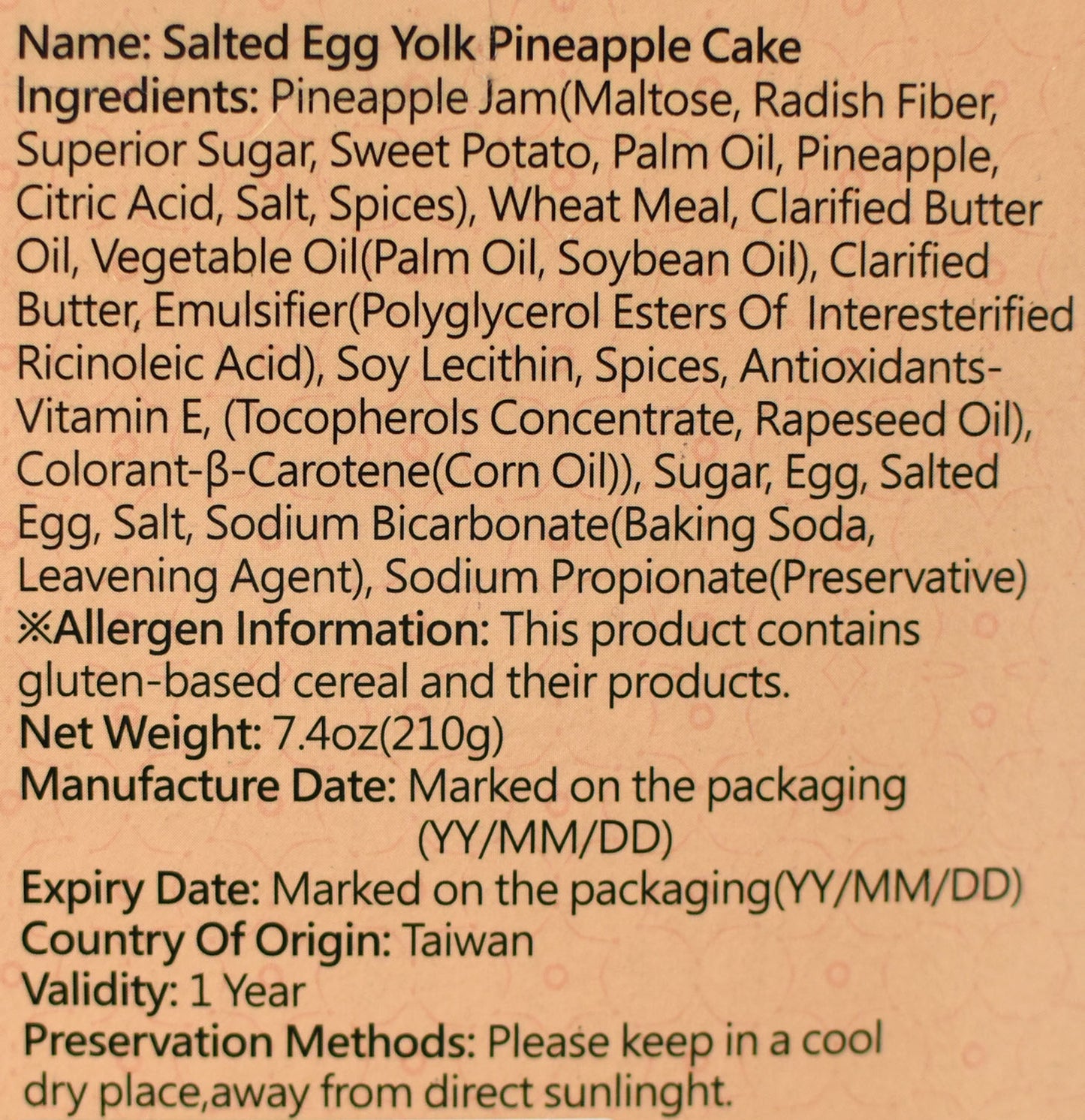 海龍王 鹹蛋黃鳳梨酥  Pineapple Cake - Salted Egg York Flavor