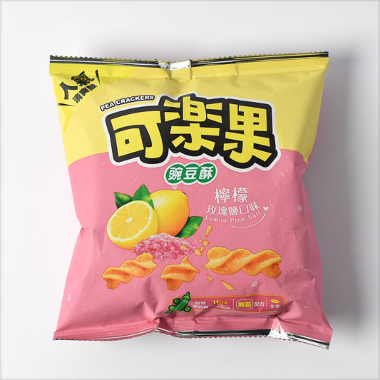 可樂果 豌豆酥-檸檬玫瑰鹽 KOLOKO Pea Cracker - Lemon Pink Salt (Lian Hwa Food)